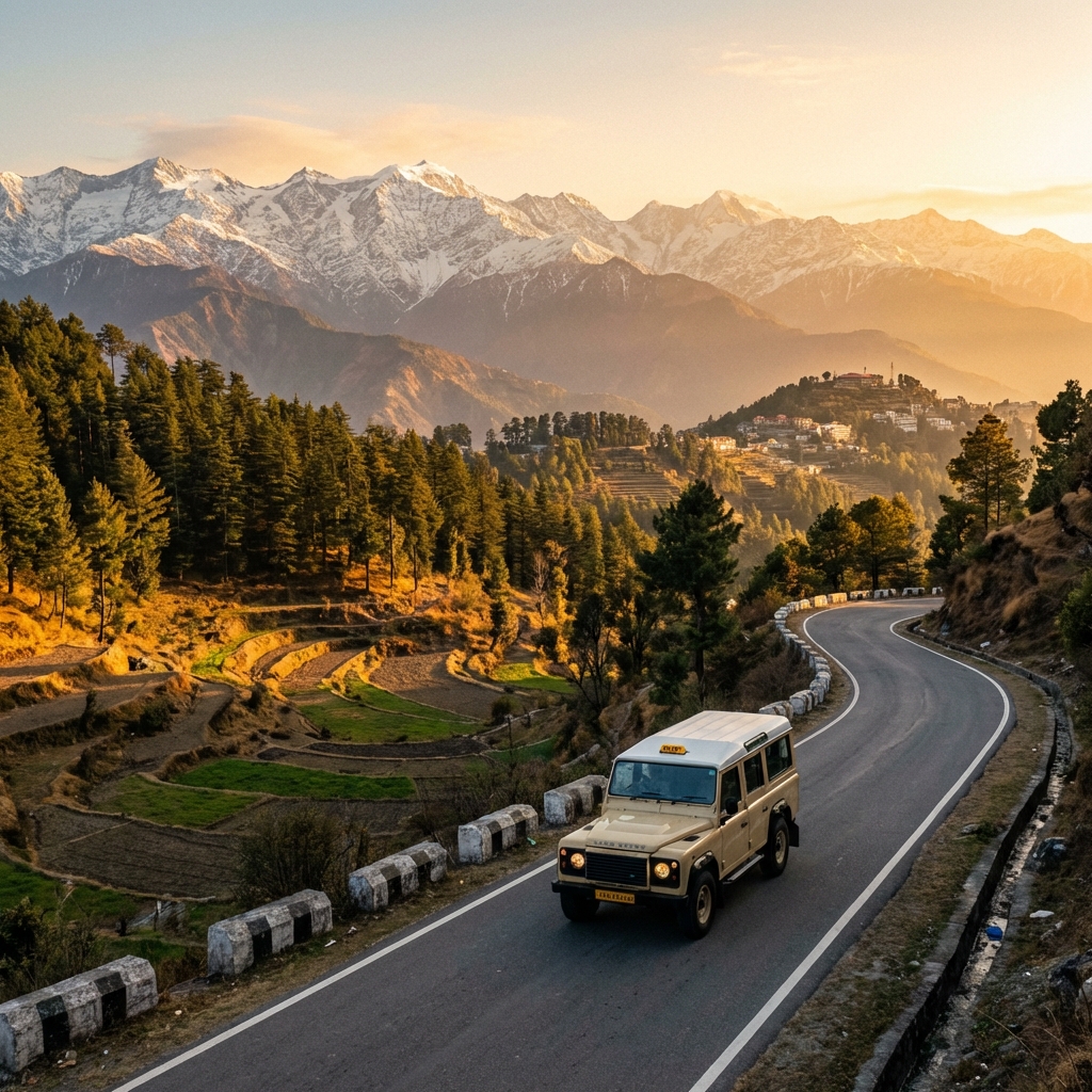 Delhi to Mussoorie Taxi Service Landscape