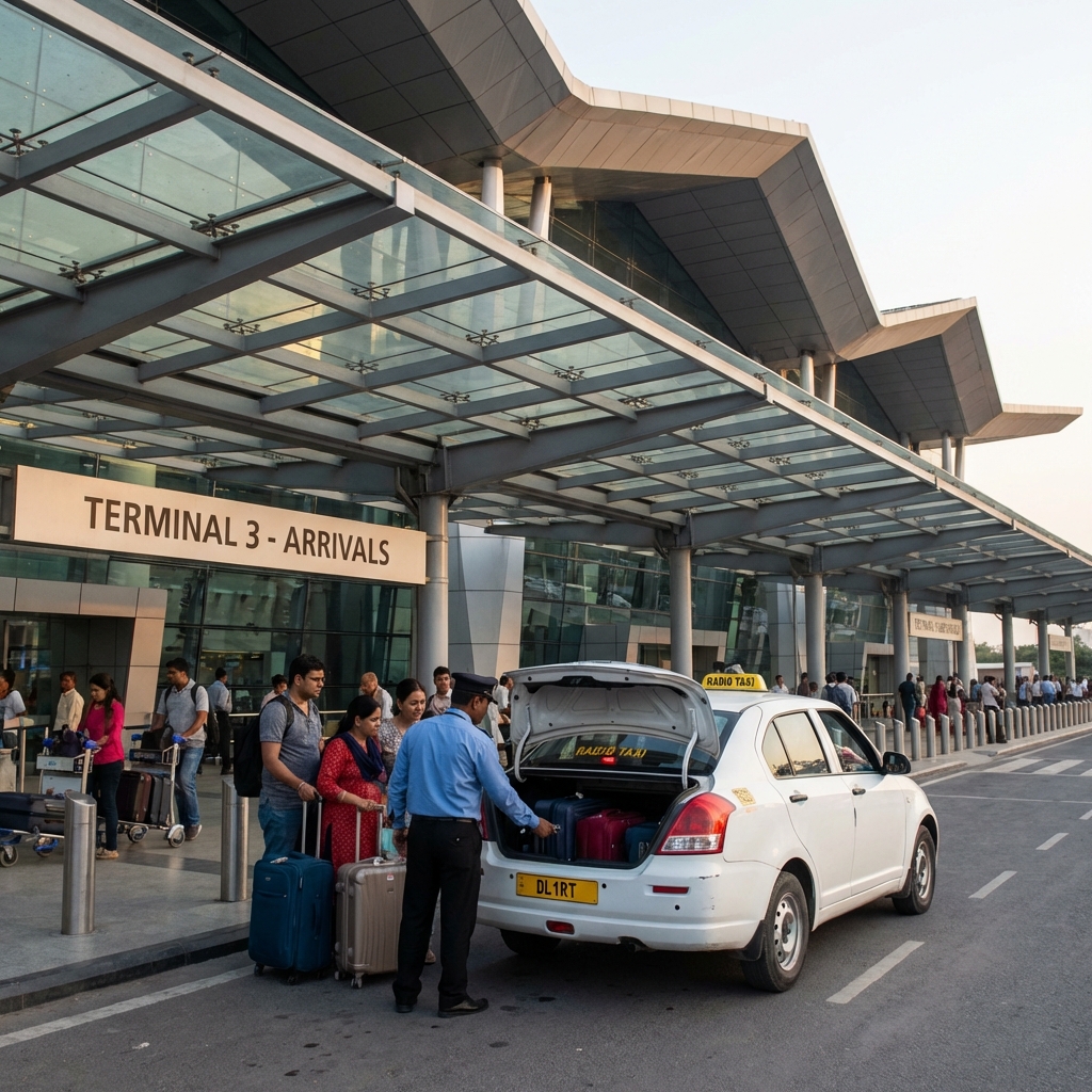Airport Taxi at Delhi Terminal 3